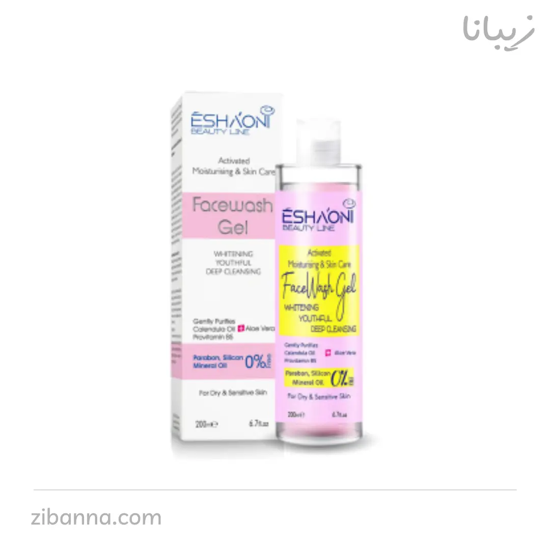 ژل شوینده صورت اشونی (پوست خشک و حساس)