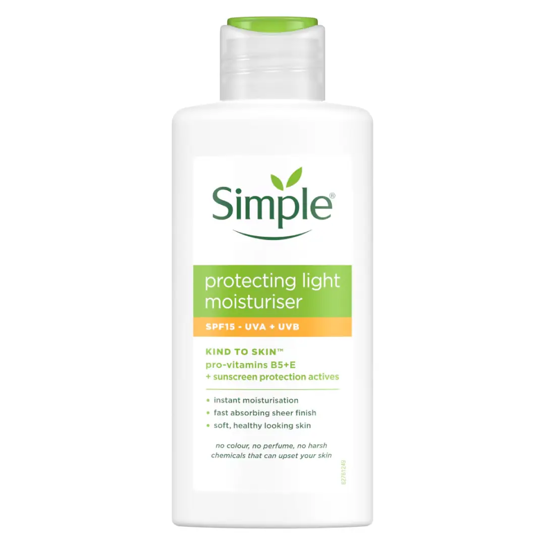 کرم آبرسان و مرطوب‌کننده لایت سیمپل حاوی ضد آفتاب با SPF15